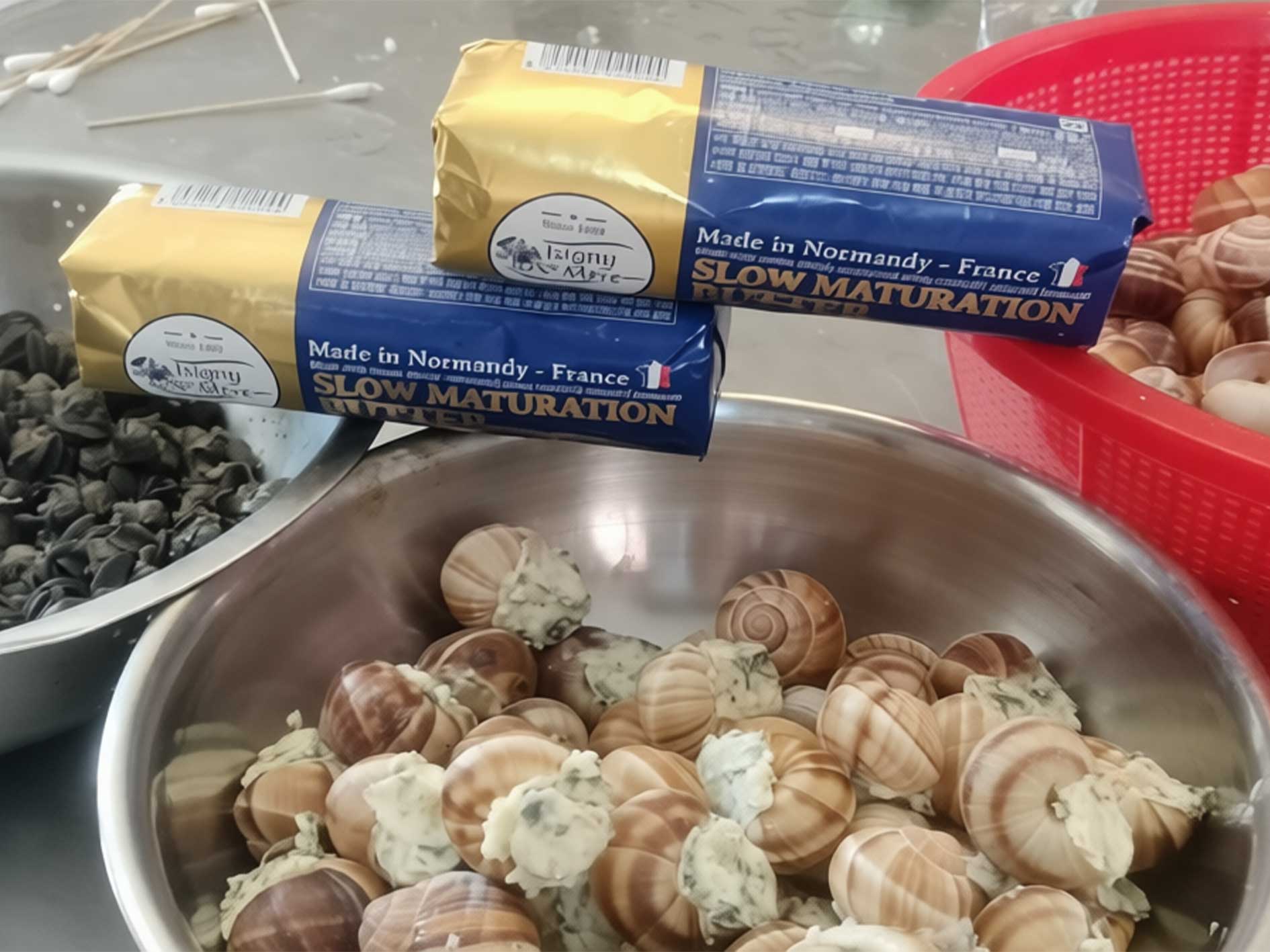 Escargots de Bourgogne au beurre d’escargots maison